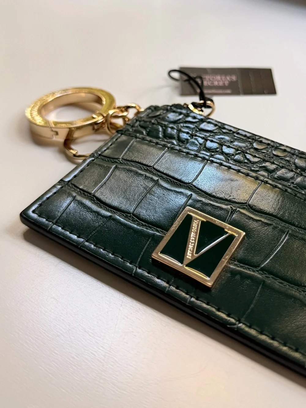 Victoria's Secret Croc-Embossed Cardholder
